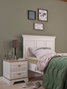 Hanah Home Cama Individual Monte Crema y Roble